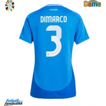 Italia Federico Dimarco #3 Hjemmedrakt Dame EM 2024 Kortermet